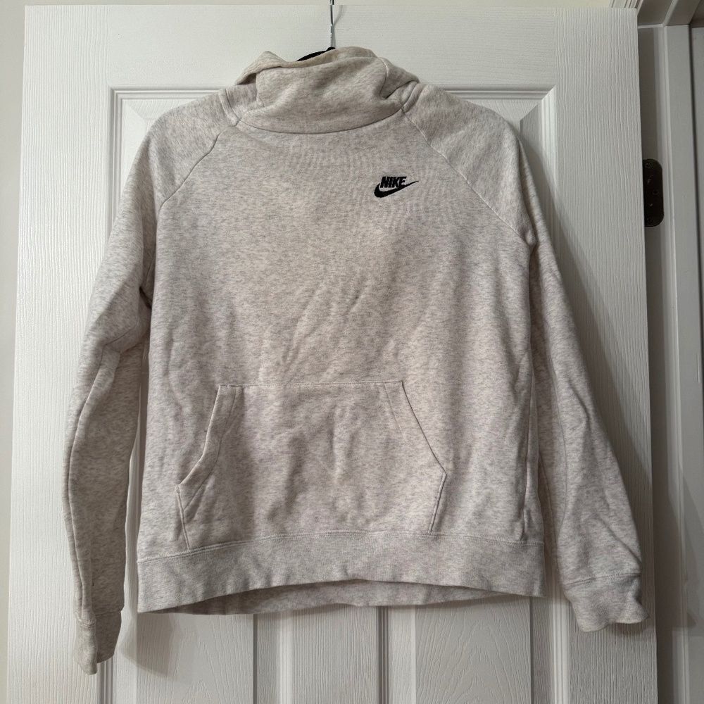 Nike Cowl Neck Grey Hoodie Sweatshirt